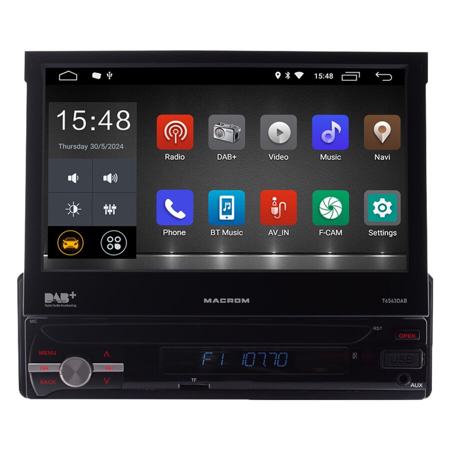 Autoradio DIN singolo T6563DAB – MACROM 1 DIN